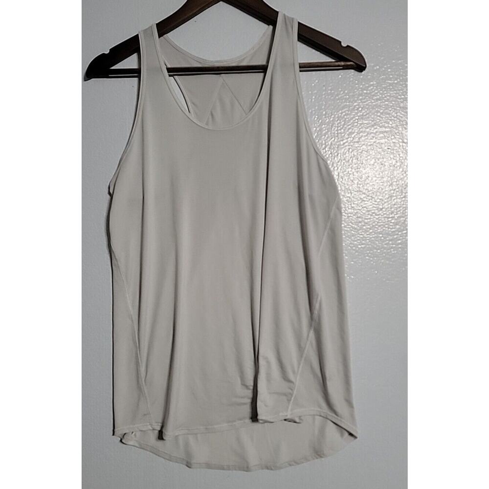 Lululemon Gray Love Tank Pleated Pima Cotton Racerback Tank‎ Top